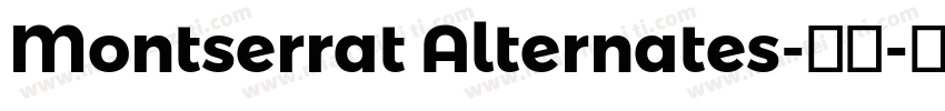 Montserrat Alternates-常规字体转换